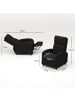 HOMCOM Relaxsessel-64L x 86B x 102H cm-Schwarz