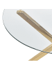 Beliani Esszimmertisch SAVONI in Gold - (W) 90 x (H) 76 x (L) 90 cm