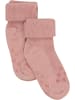 Minymo Kinder Socken "Baby Rib Sock with Abs (2-Pack)" in Rosa