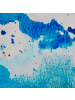 Beliani Kurzflor BOZAT in Blau/Grau - (W) 140 x (H) 1 x (L) 200 cm