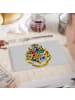 Geda Labels Frühstücksbrettchen HP Hogwarts Wappen in Grau - 23,5x14,5x0,3cm