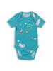 Schlummersack Bio Baby-Bodys kurzarm 5er-Pack in Hellblau-Rot