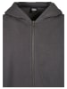 Urban Classics Zip-Kapuzenpullover in darkshadow