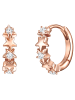 Glanzstücke München Creolen Sterne aus Sterling Silber mit Zirkonia in roségold