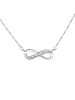 Alexander York Kette mit Anhänger INFINITY Zirkonia in 925 Sterling Silber, 2-tlg.