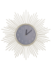 Beliani Wanduhr SOLURA in Gold/Grau - (W) 45 x (H) 45 x (L) 3 cm