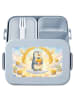 Mr. & Mrs. Panda Bentobox Pinguin Engel Pommes Design ohne Spruch in Blau Pastell