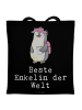 Mr. & Mrs. Panda Tragetasche Pinguin Beste Enkelin der Welt mit ... in Schwarz
