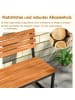 COSTWAY Gartenbank 2-Sitzer Akazienholz in Braun