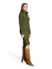CARTOON Strickkleid mit Turtle Neck in Pale Khaki