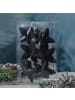 MARELIDA 6er Set Weihnachtsbaumschmuck Sterne bruchfest H: 7,5cm in schwarz