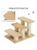 Pawhut Katzentreppe Beige 45 x 35 x 34 cm (L x B x H)