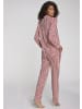 LASCANA Pyjama in rot-weiß-gestreift