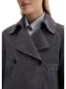Marc O'Polo Velourslederjacke im Trench-Stil relaxed in Blue Graphite