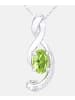 Diamant L'éternel Halskette mit Anhänger aus 375 Weißgold mit Diamant mit Peridot