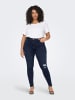 ONLY Carmakoma Skinny Jeans in Dark Blue Denim