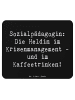 Mr. & Mrs. Panda Maus Pad Spruch Sozialpädagogin mit Spruch in Schwarz