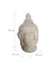 relaxdays Buddha-Kopf in Beige/ Grau - 78 cm