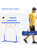 Pawhut Hunde Agility Set Blau+Weiß PE+ ABS