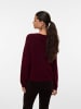 Vero Moda Strickpullover in Syrah