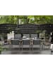 Beliani 9-tlg Gartentisch Set GROSSETO in Grau/Silber