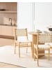 Beliani 2er-Set Esszimmerstuhl HUMBLE in Braun/Beige