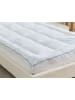 Beliani Topper CLOUDSOFT 4 in Weiß - (W) 120 x (H) 4 cm