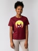 wat? Apparel T-Shirt Sunset Cat in Weinrot