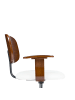 Beliani Bürostuhl GUNNISON in Braun/Weiß - (W) 63 x (H) 74 x (L) 63 cm