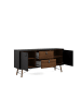ebuy24 Sideboard Rye Schwarz 150 x 40 cm