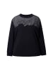 Ulla Popken Sweatshirt in schwarz