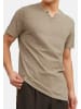 Jack & Jones T-Shirt Split in Blau / beige / grün