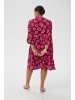 KAFFE curve Kleid KCisma A-shape in Carbernet/Pink Flowers