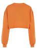 Urban Classics Urban Classics Damen Ladies Cropped Flower Embroidery Terry Crewneck in vintageorange