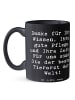 Mr. & Mrs. Panda Kaffeetasse Spruch Bester Tierarzt mit Spruch in Schwarz