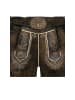 Stockerpoint Lederhose kurz Martin in Dunkelbraun