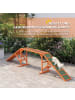 Pawhut Hunde Agility Steg Orange Tannenholz