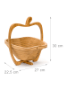 relaxdays Faltkorb in Natur - (B)27 x (H)30 x (T)22,5 cm