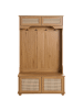 Beliani Schuhschrank BUCHANAN in Braun - (W) 100 x (H) 170 x (L) 47 cm