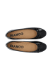 Bianco Ballerinas in BlackPatent