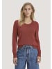 Hessnatur Hessnatur Strick Pullover Relaxed aus Leinen mit Bio-Baumwolle und LENZING™ ECOVERO in terrakotta