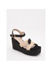 Montevita Sandalen Sparto-Pretir Pretir in Schwarz