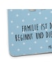Mr. & Mrs. Panda Bierfilzl Koala Familie mit Spruch in Blau Pastell