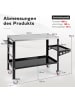 COSTWAY Mobiler Schweißtisch 92 x 46 cm in Schwarz