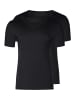 Skiny Unterhemd / Shirt Kurzarm Basis in Schwarz