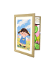 relaxdays Kinder-Bilderrahmen in Eiche-Natur - 32 x 25,5 cm