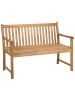 Beliani Gartenbank VIVARA in Braun - (W) 120 x (H) 88 x (L) 61 cm