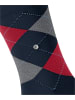 Burlington Socken 1er Pack in Dunkelblau/Rot/Grau