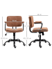 Vinsetto Bürostuhl-61L x 58B x 82-91H cm-Braun