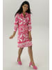 Aniston SELECTED Blusenkleid in pink-weiß-hellpink